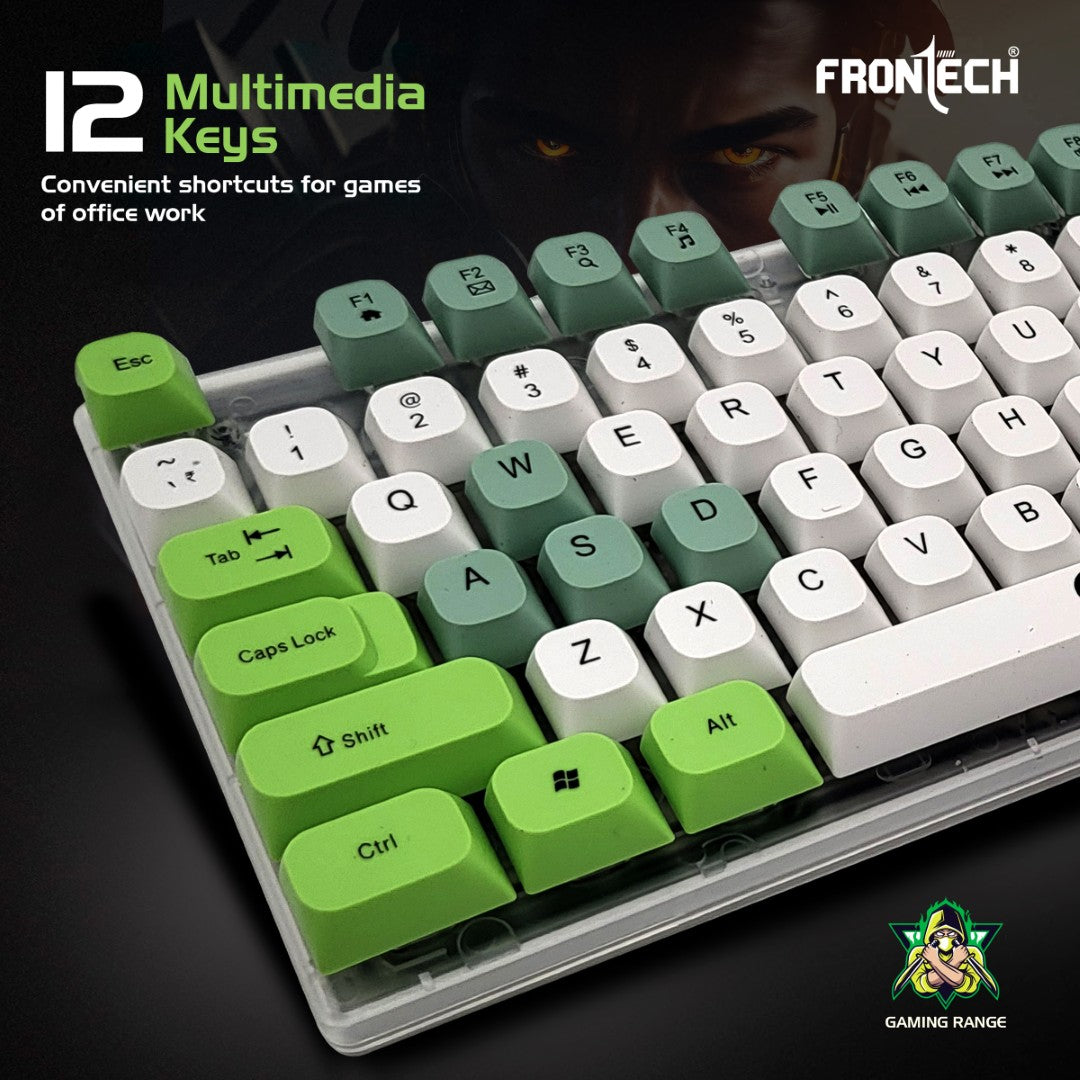Frontech Nova Knight Wired Gaming Set: Rainbow LED, 104 Keys, 1600 DPI (KB-0045) Frontech Nova Knight Wired Gaming Set: Rainbow LED, 104 Keys, 1600 DPI (KB-0045)